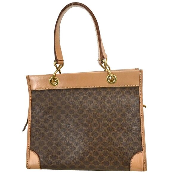 Celine Brown PVC Macadam Handbag - Picture 2 of 10